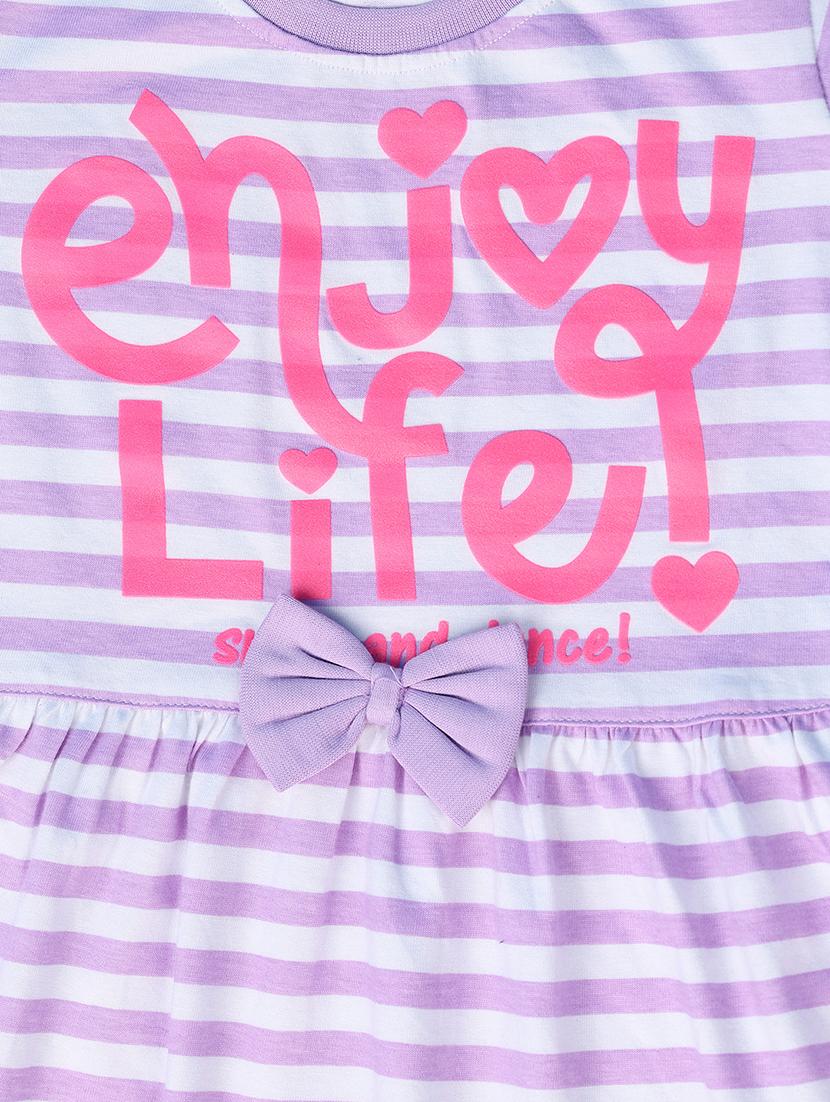 kids purple printed frock - 21495376 - Standard Image - 3