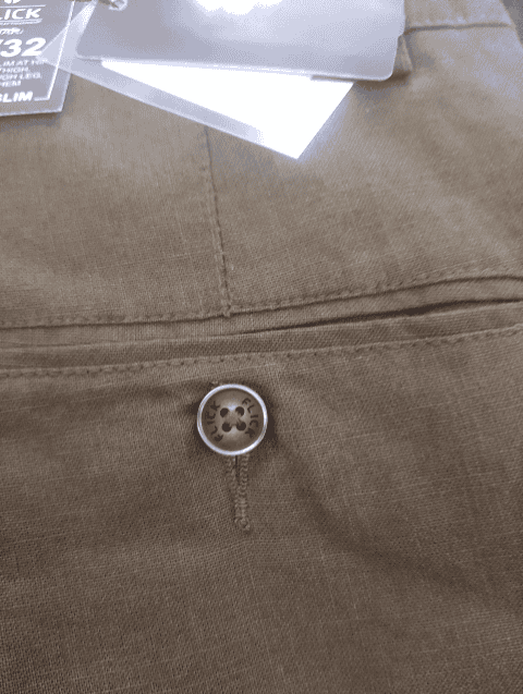 olive linen casual trousers - 21495394 - Zoom Image - 0