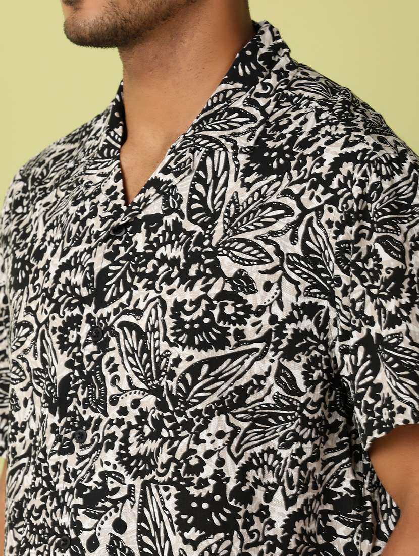 men collared printed casual shirt - 21495457 -  Standard Image - 5