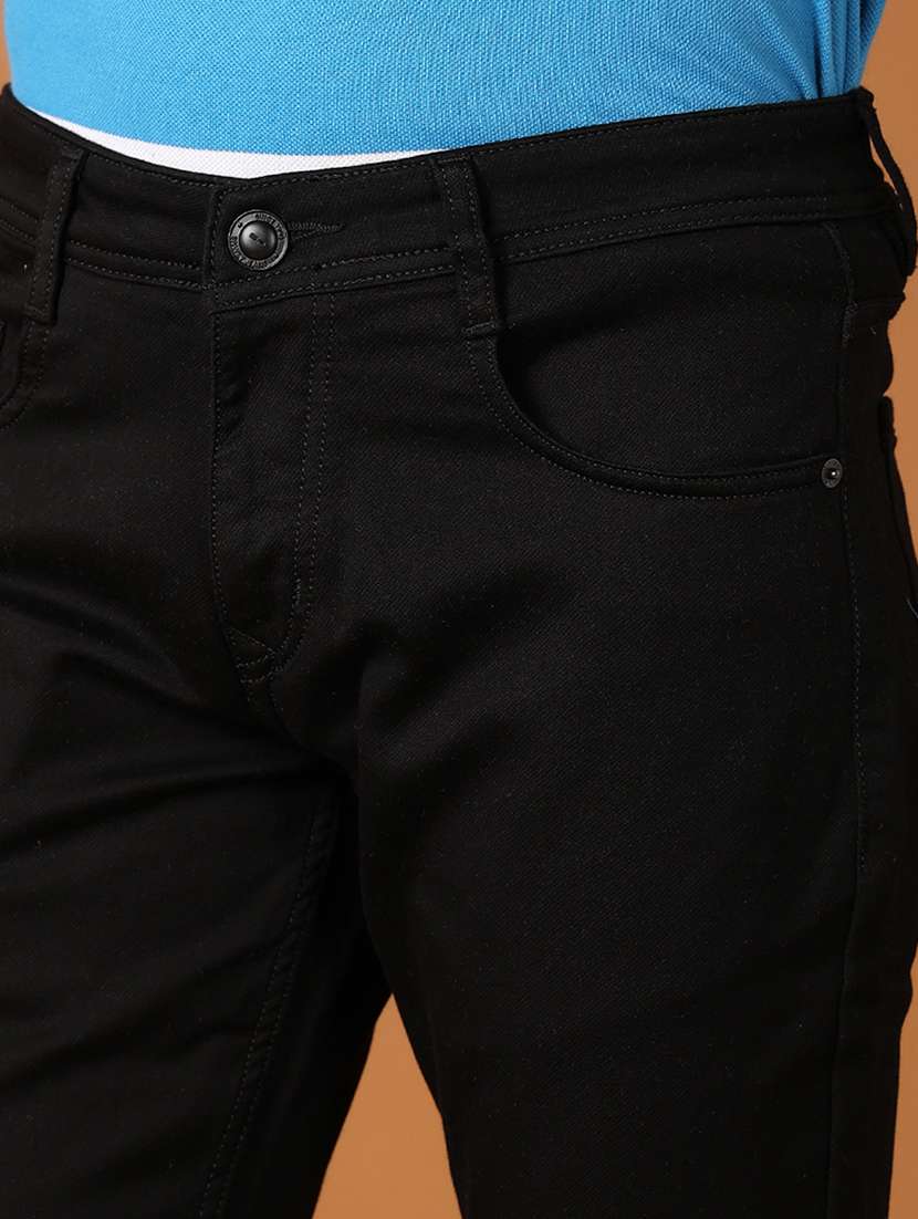 men solid slim fit jeans - 21495470 -  Standard Image - 5