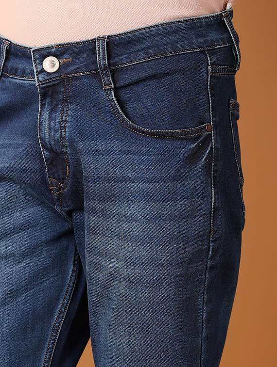 men solid slim fit jeans - 21495471 -  Standard Image - 5