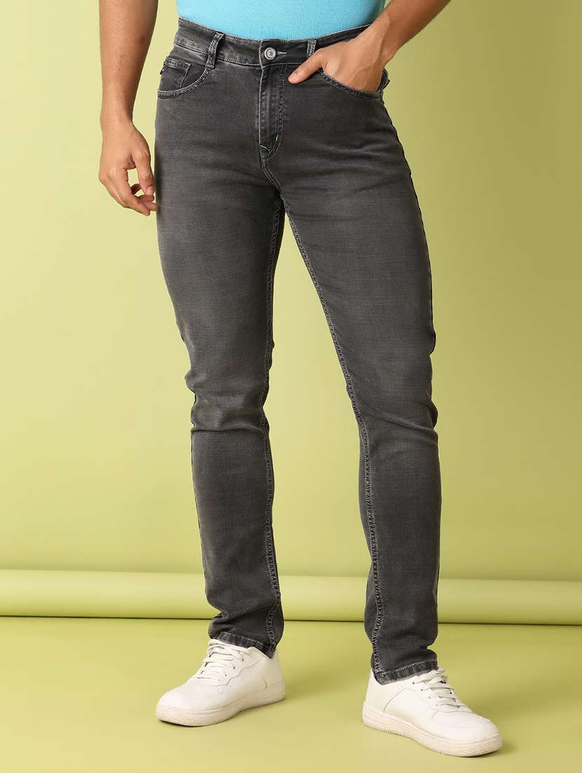 men solid skinny fit jeans - 21495609 -  Standard Image - 3
