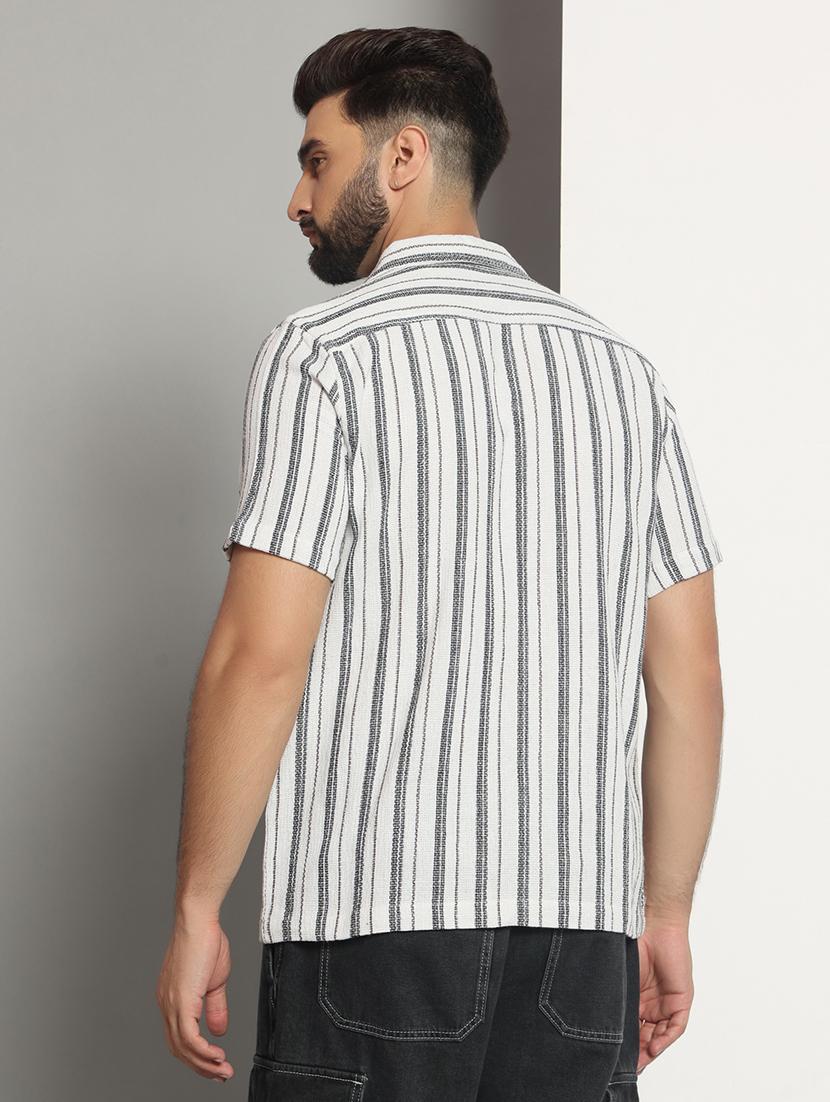 men striped casual shirt - 21495668 - Standard Image - 3