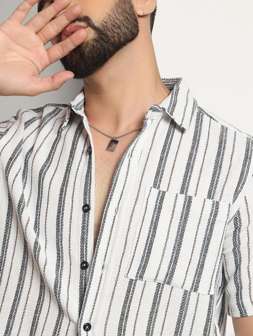 men striped casual shirt - 21495668 - Standard Image - 5