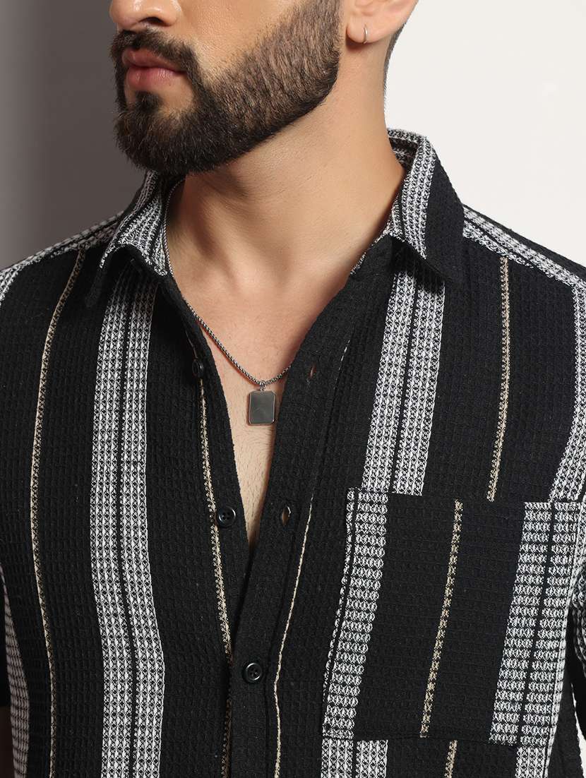 men striped casual shirt - 21495670 - Standard Image - 5