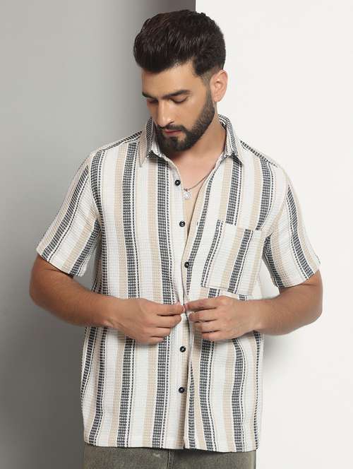 Men Striped Casual Shirt