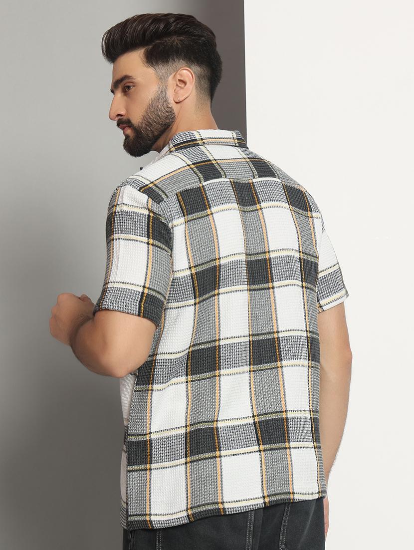 men checkered casual shirt - 21495675 - Standard Image - 3