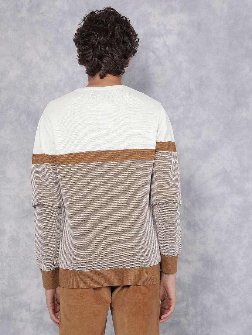 men brown cotton pullover - 21495822 -  Standard Image - 3