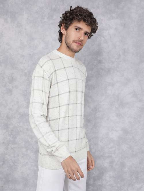 men checkered long sleeve pullover - 21495834 -  Standard Image - 0