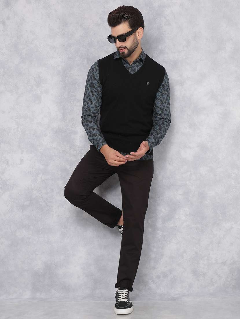 women solid black cotton pullover - 21495839 -  Standard Image - 5