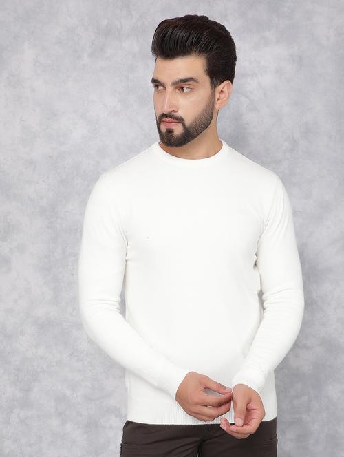 men solid long sleeve pullover - 21495848 - Standard Image - 0
