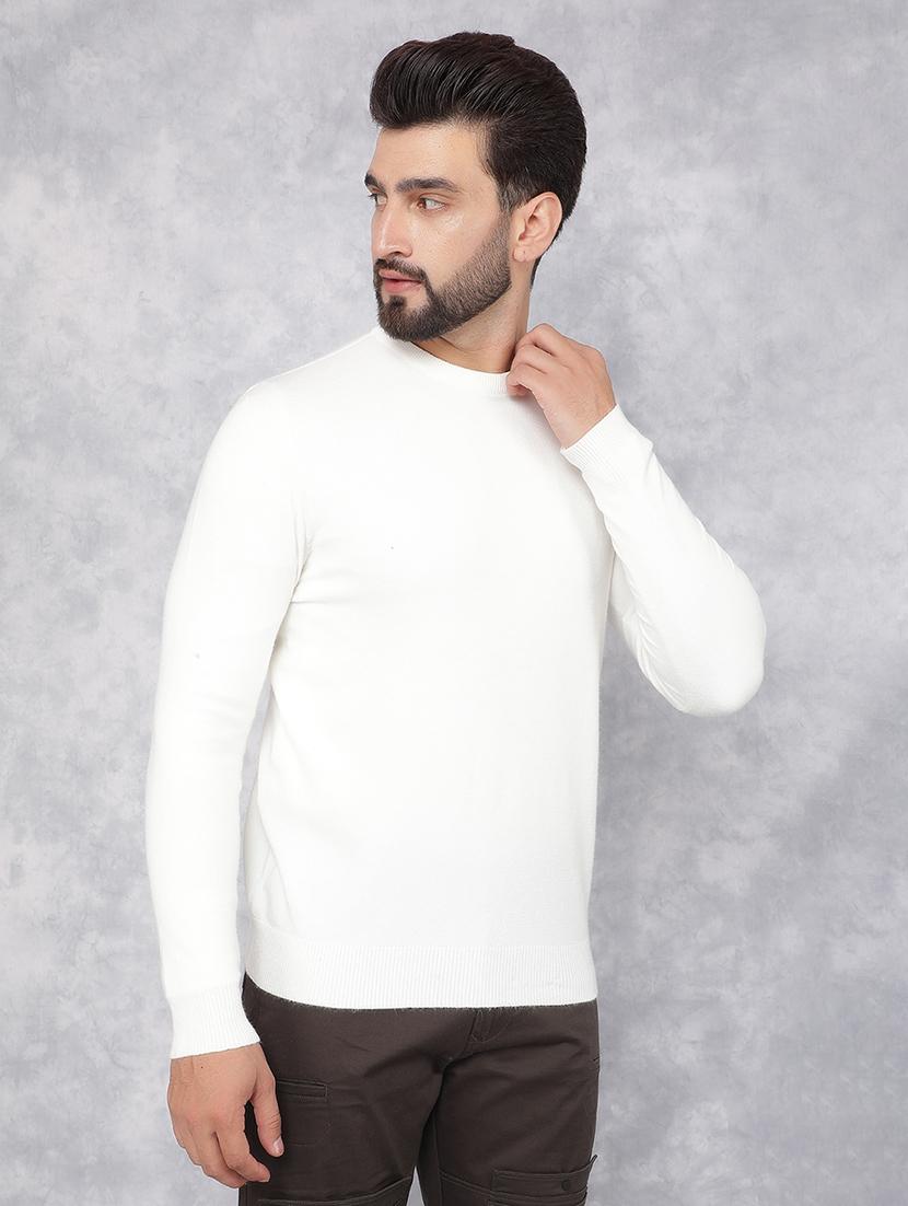 men solid long sleeve pullover - 21495848 - Standard Image - 3