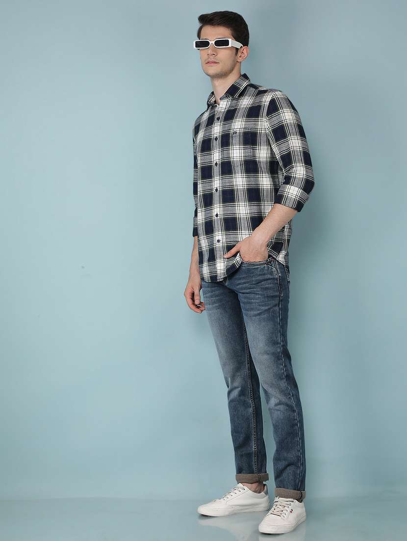 men checkered cotton casual shirt - 21495855 -  Standard Image - 5