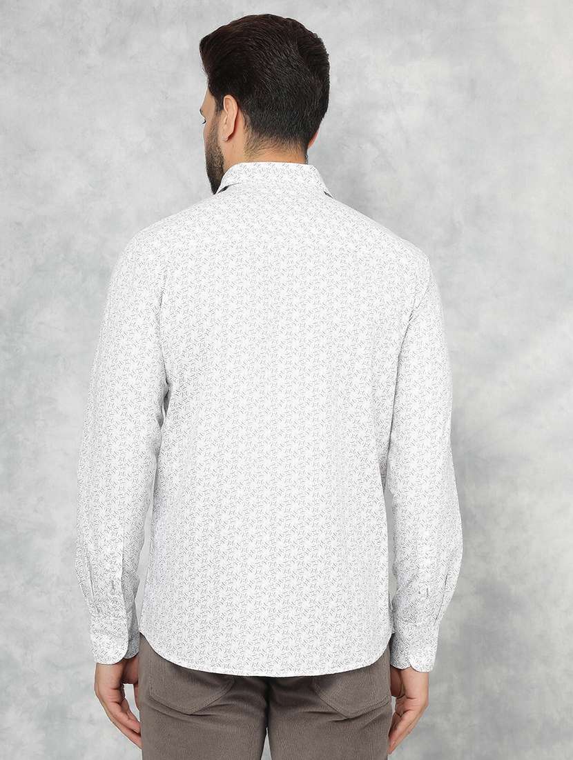 men long sleeve printed casual shirt - 21495892 -  Standard Image - 3