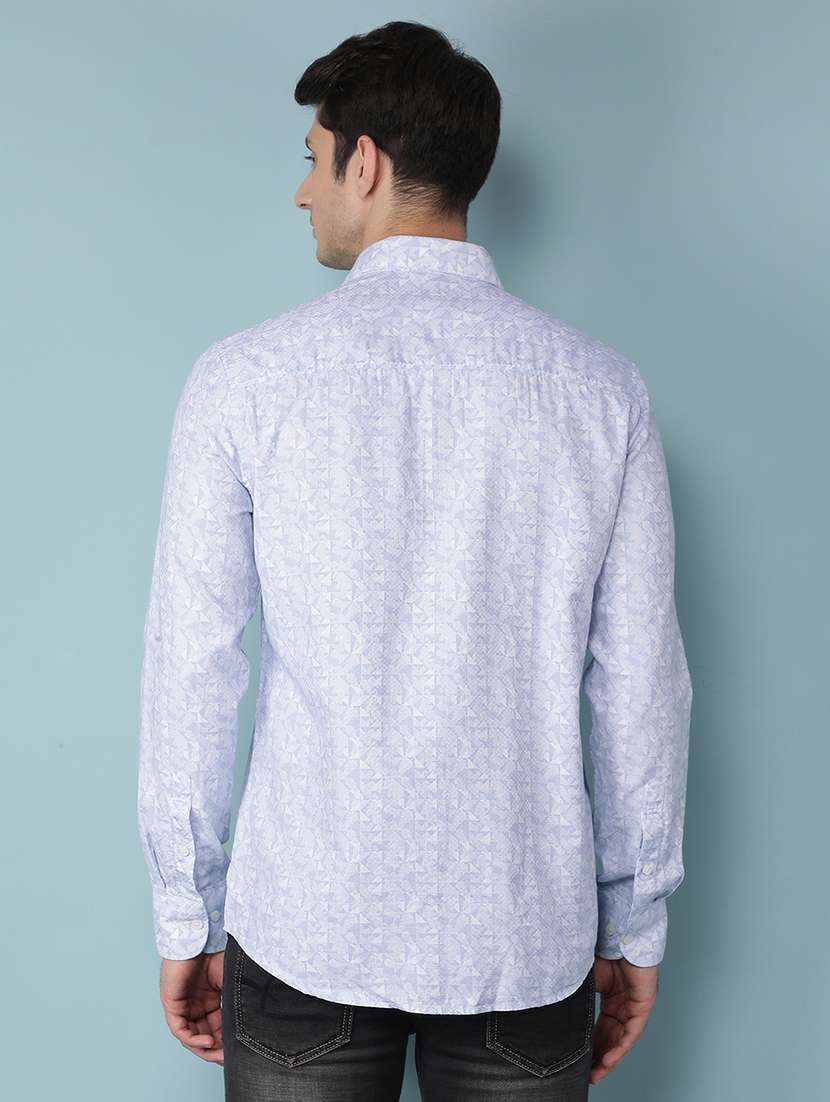 men long sleeve printed casual shirt - 21495929 - Standard Image - 3