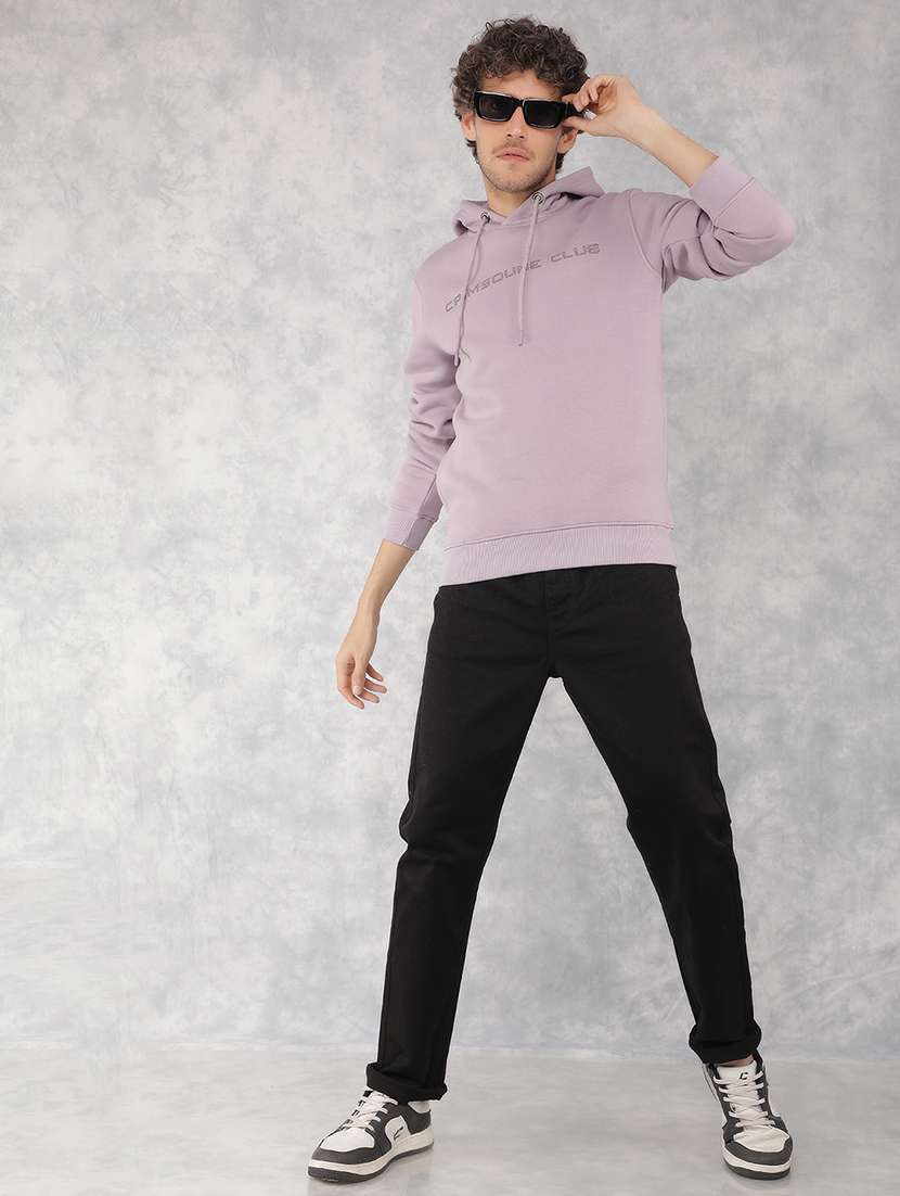 men chest print hooded sweatshirt - 21495950 -  Standard Image - 3