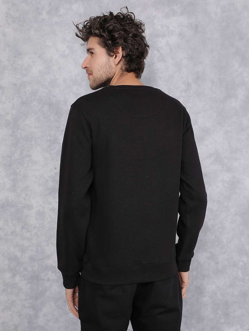 men chest print round neck sweatshirt - 21495952 -  Standard Image - 3