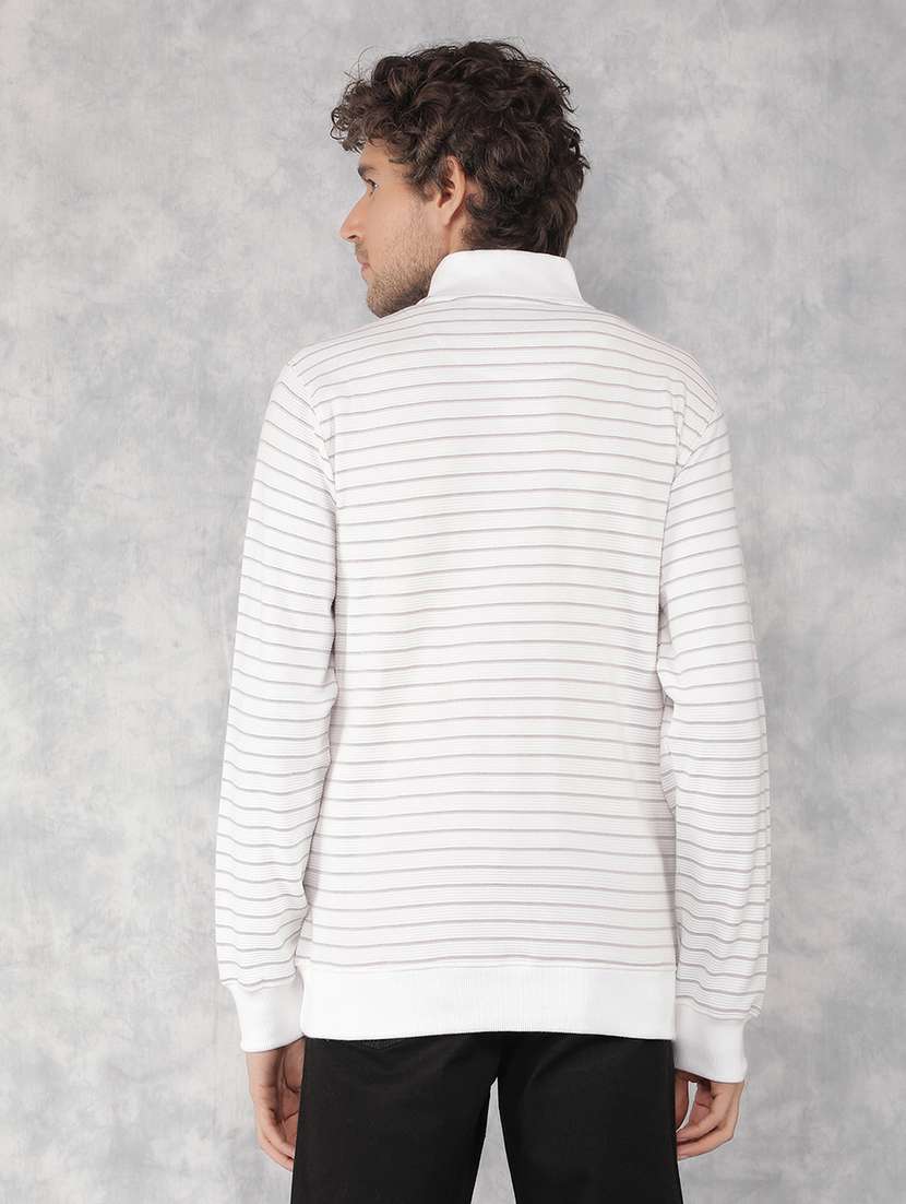 men striped long sleeve regualr fit sweatshirt - 21495964 -  Standard Image - 3