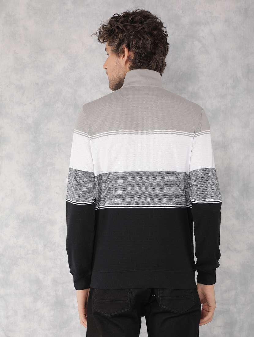 Men Color Block Long Sleeve Regualr Fit Sweatshirt - 21495975 -  Standard Image - 3