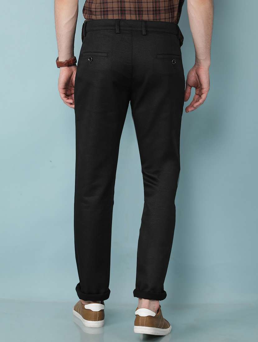 men mid rise solid chino trouser - 21495984 -  Standard Image - 3