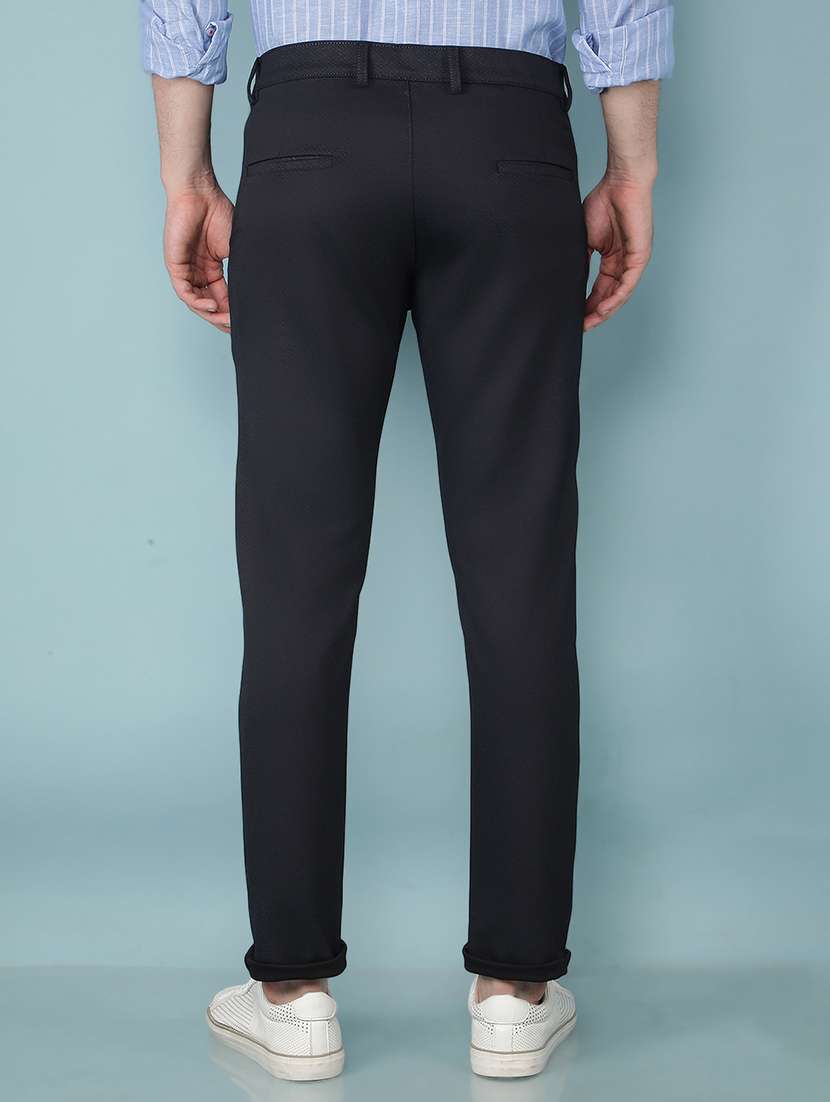 men mid rise solid chino trouser - 21495989 -  Standard Image - 3