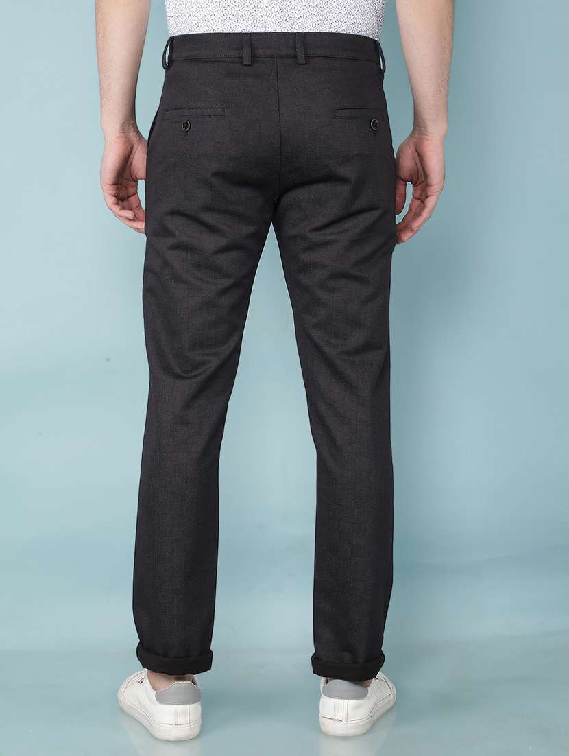 men mid rise solid chino trouser - 21495995 -  Standard Image - 3