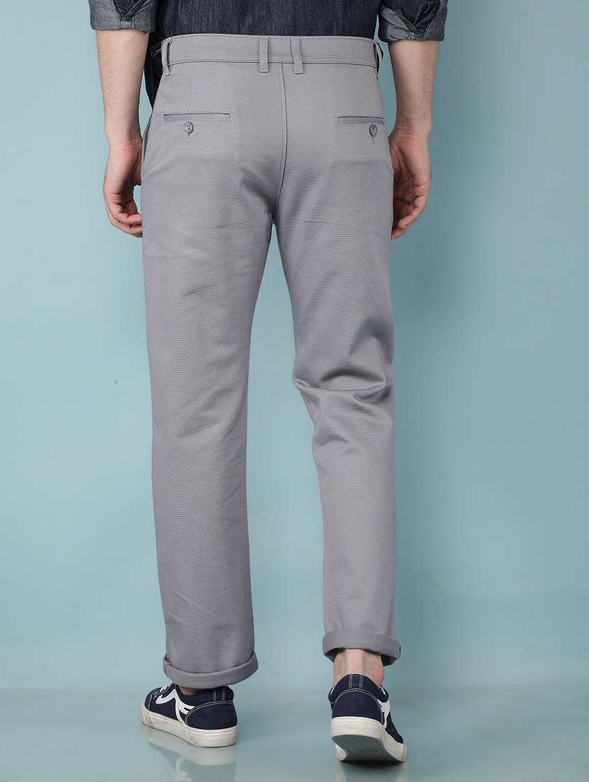 men mid rise solid chino trouser - 21496001 -  Standard Image - 3