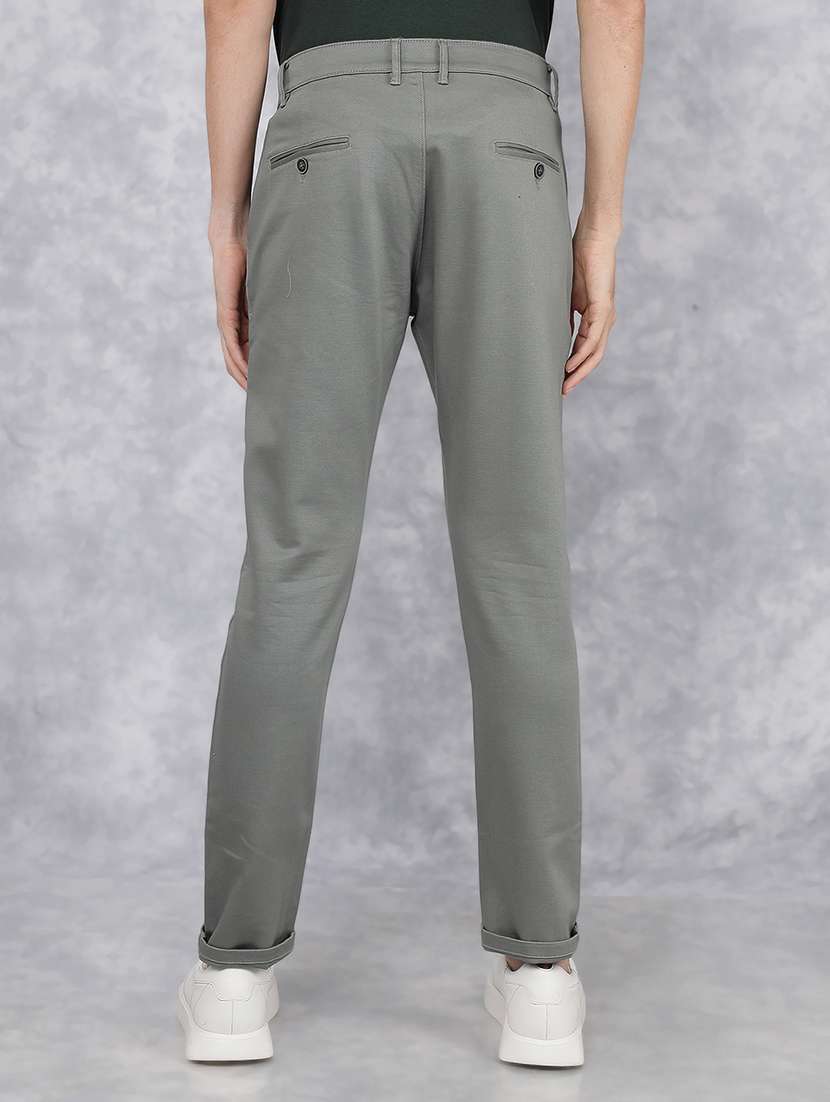 men mid rise solid chino trouser - 21496006 -  Standard Image - 3