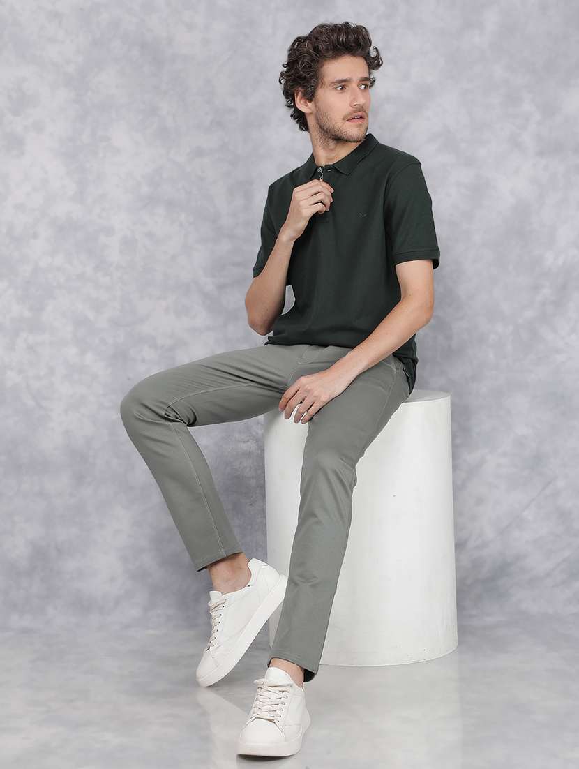 men mid rise solid chino trouser - 21496006 -  Standard Image - 5