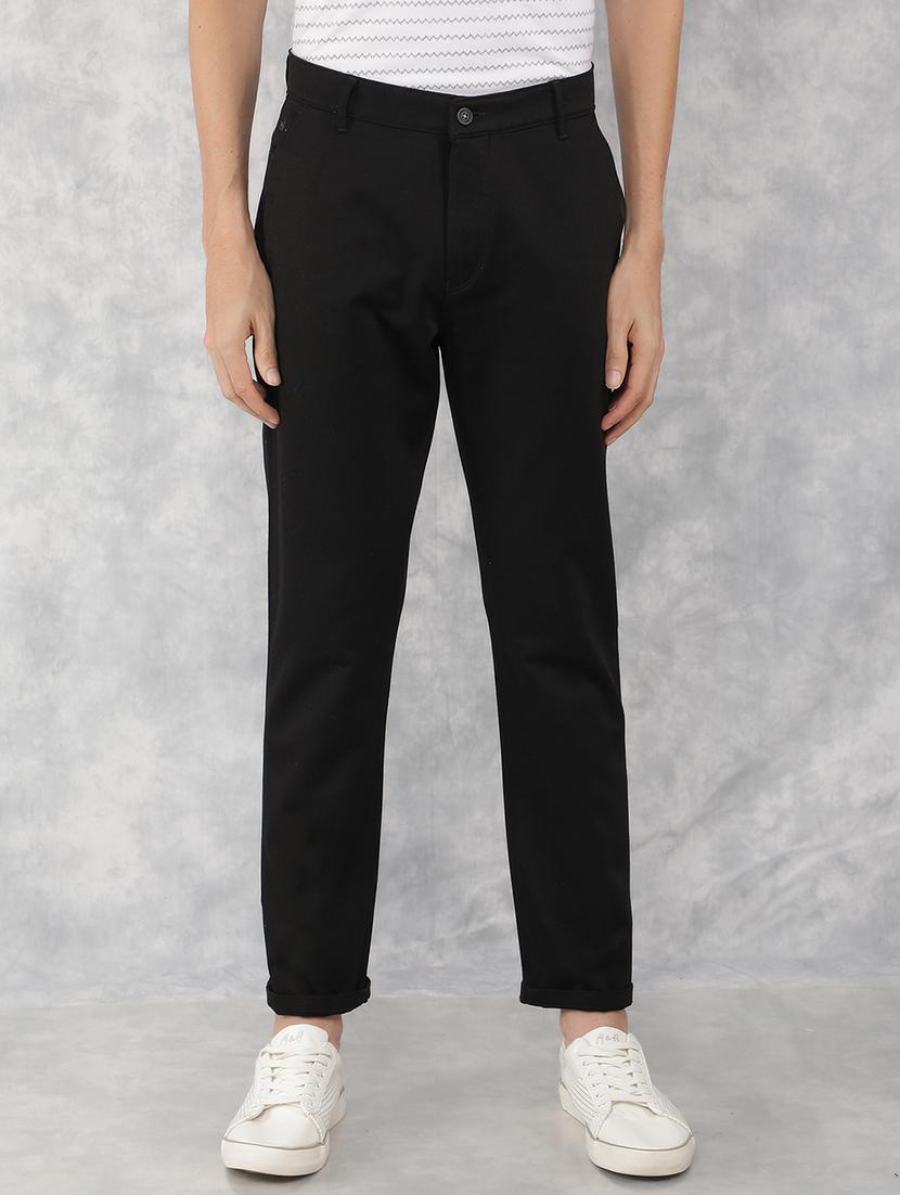 men mid rise solid chino trouser - 21496009 - Zoom Image - 0