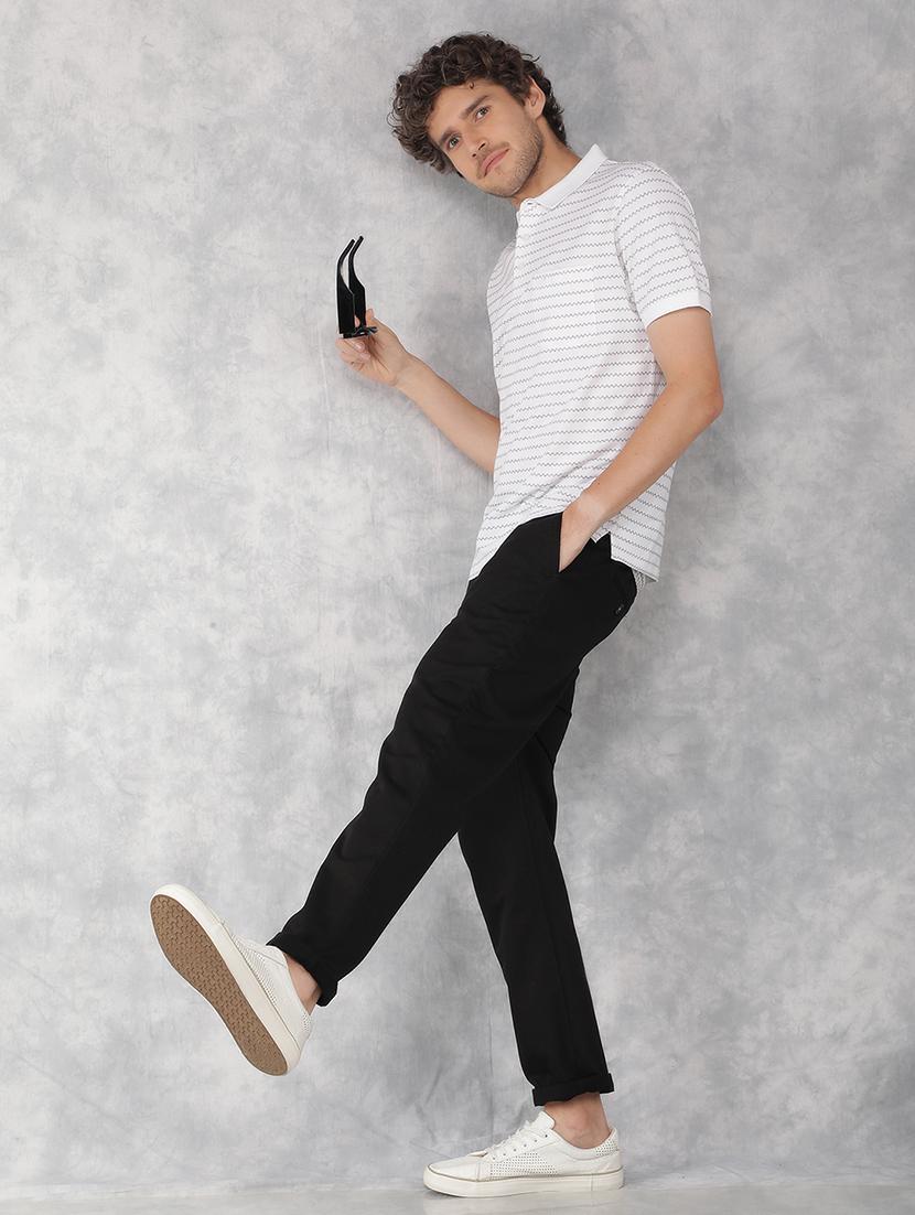 men mid rise solid chino trouser - 21496009 - Standard Image - 5