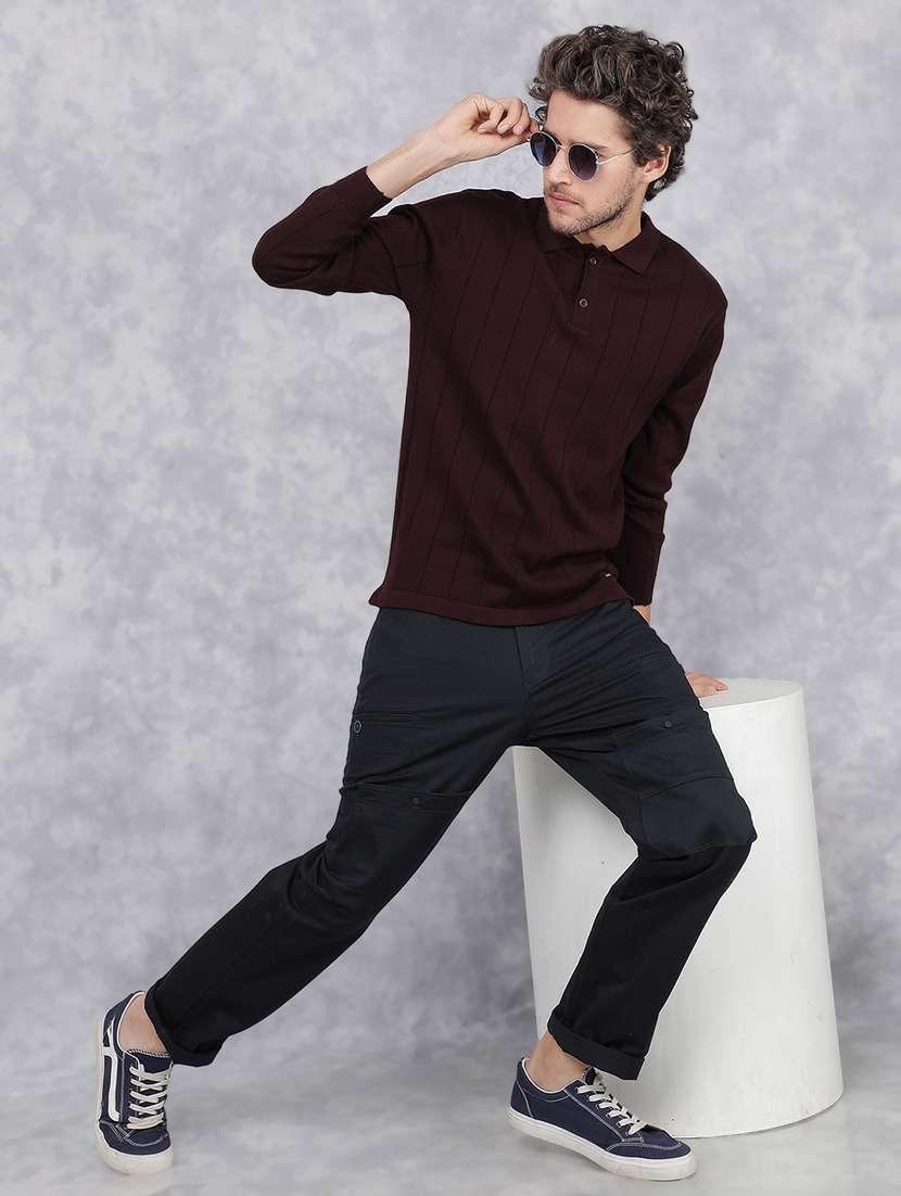 men polo neck plain t-shirt - 21496038 -  Standard Image - 5