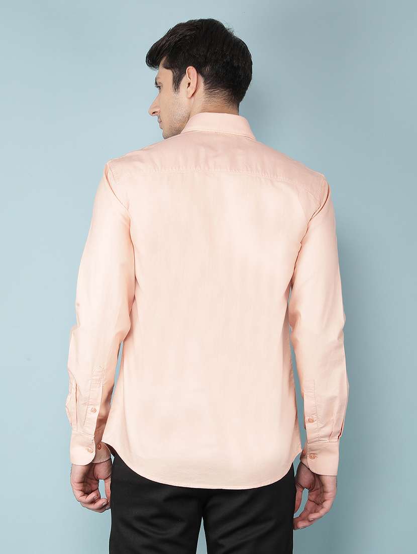 Men Long Sleeve Solid Casual Shirt - 21496075 -  Standard Image - 3