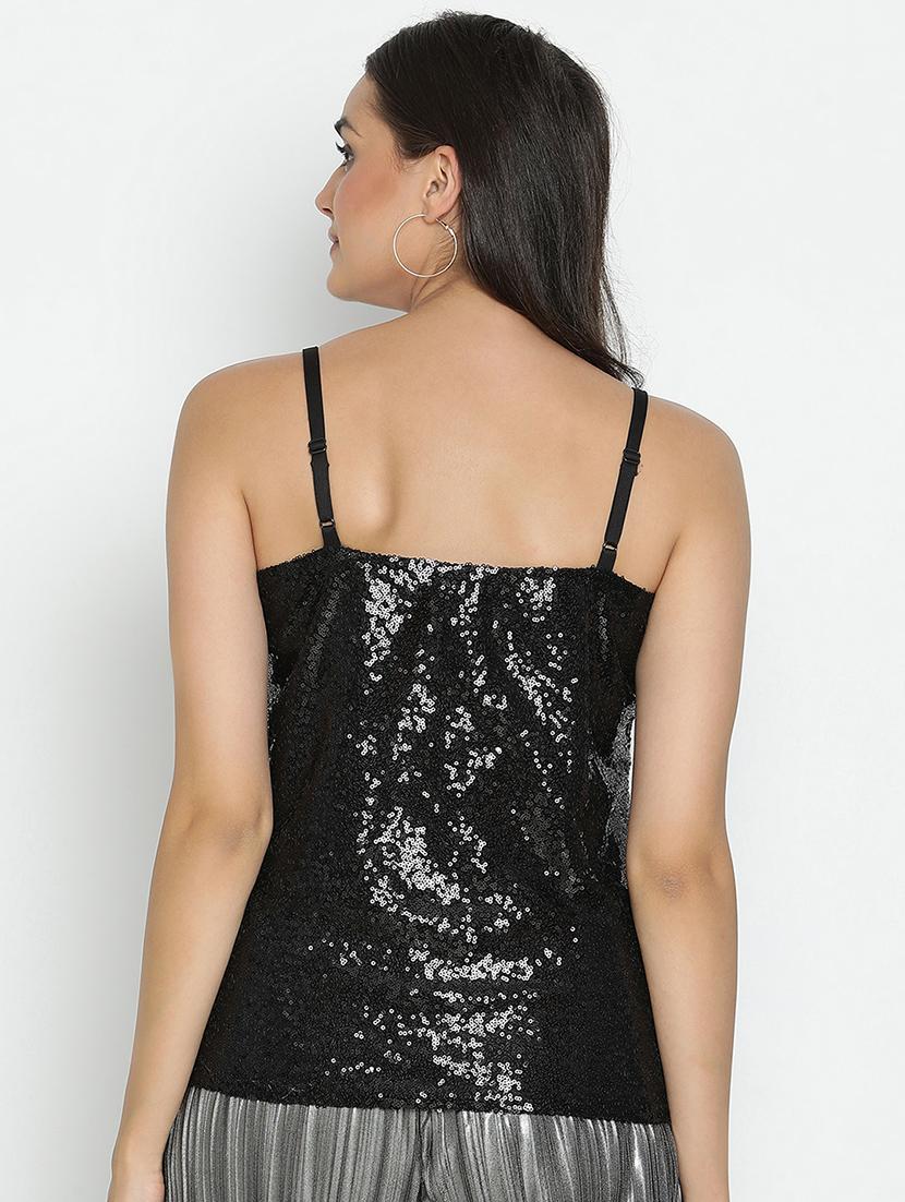 black sequin regular top - 21496512 - Standard Image - 3