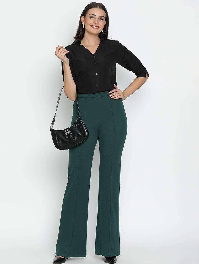 women black polyester shirt style top - 21496519 -  Standard Image - 5