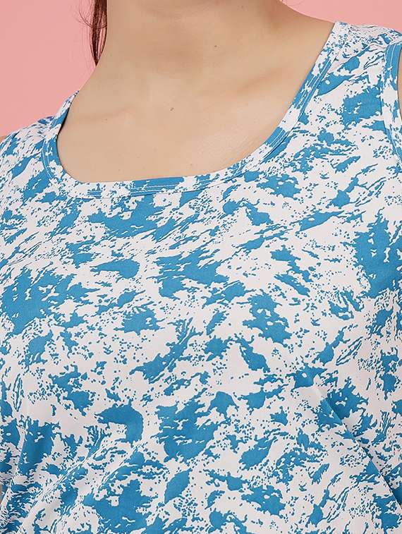 women light blue t-shirt & jogger co-ord set - 21496573 -  Standard Image - 5