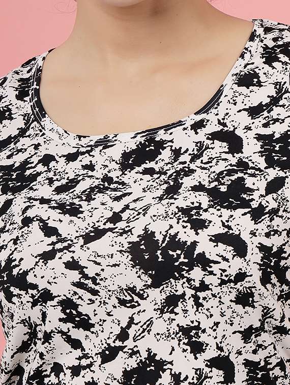 women black t-shirt & jogger co-ord set - 21496574 -  Standard Image - 5