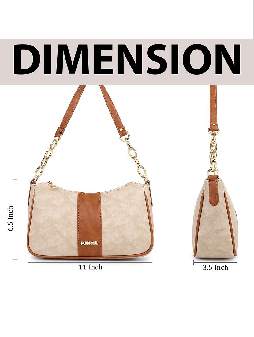 women beige colorblocked sling bag - 21496692 - Standard Image - 3