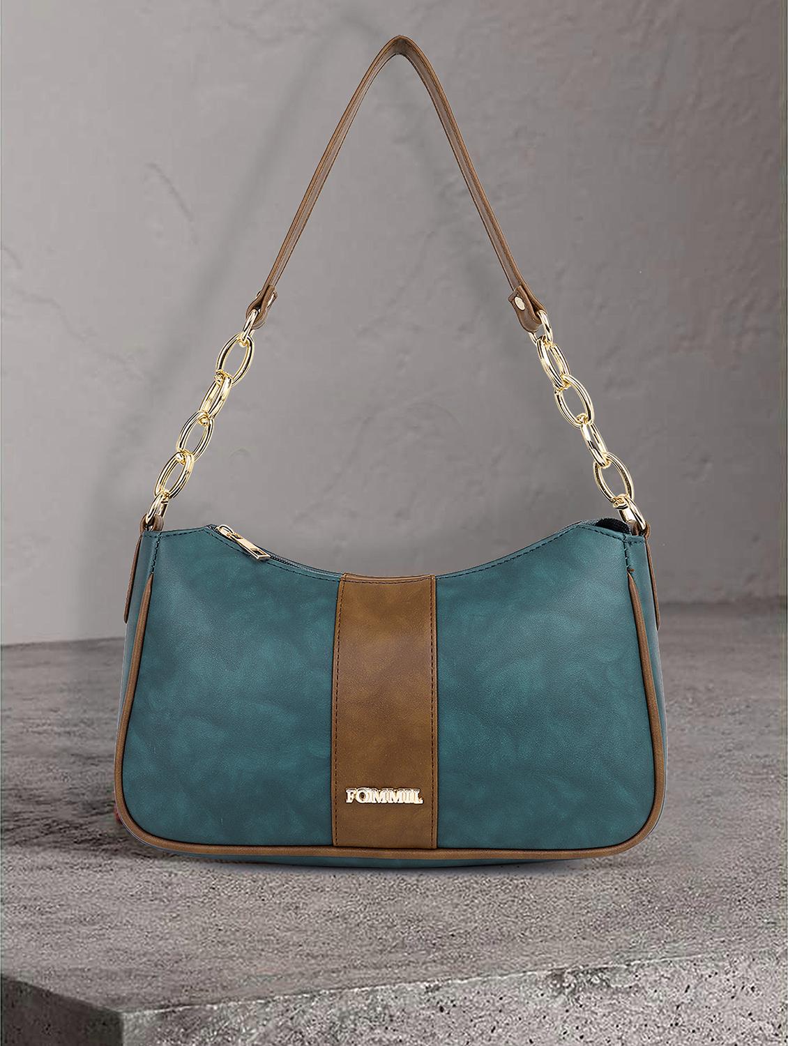 women teal green colorblocked sling bag - 21496693 - Zoom Image - 0