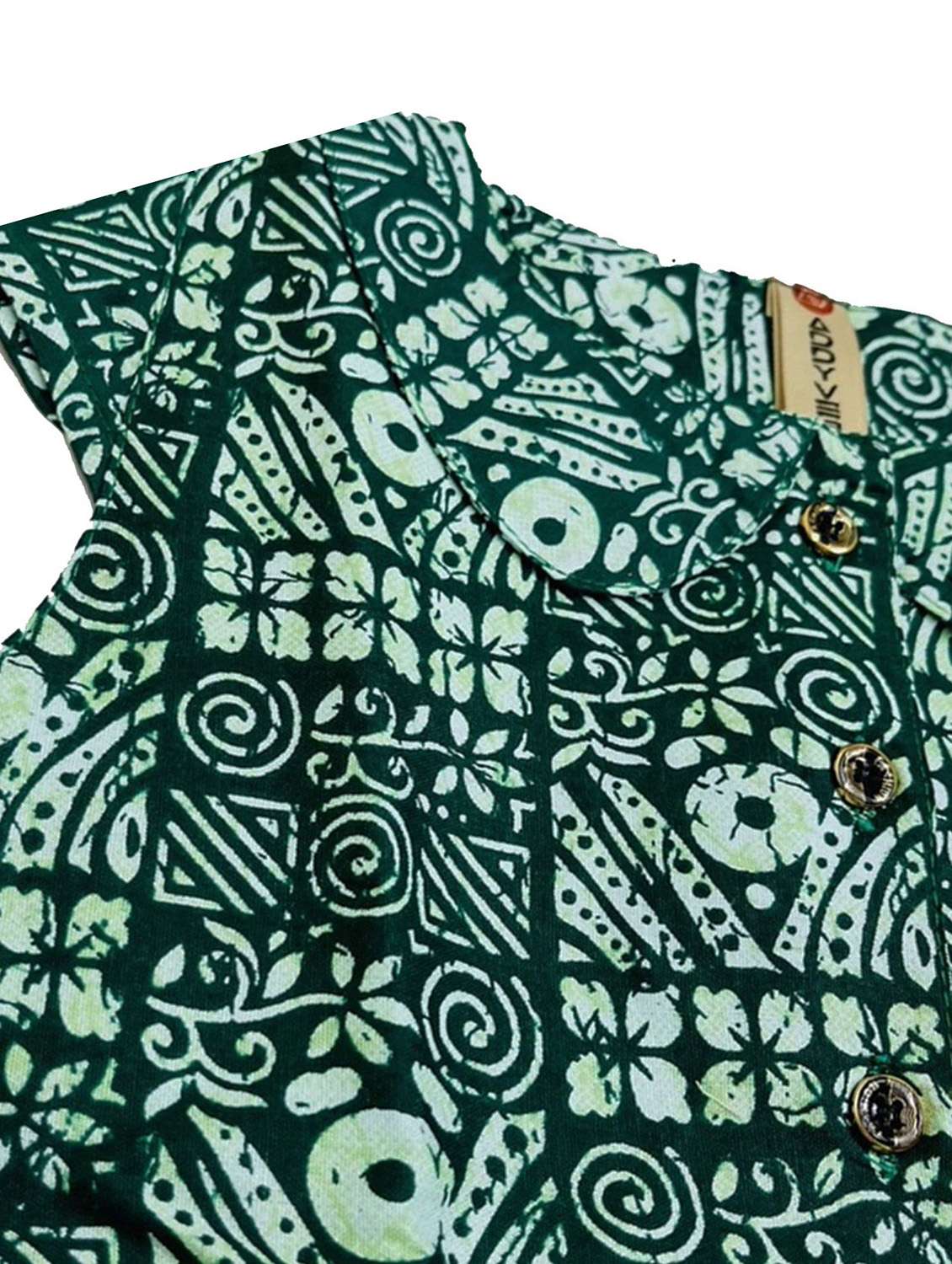 girls peter pan neck printed fit & flare dress - 21496708 - Standard Image - 3