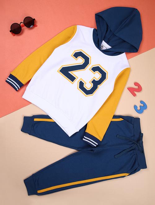 boys color block sweatshirt & joggers full length set - 21496760 - Standard Image - 0