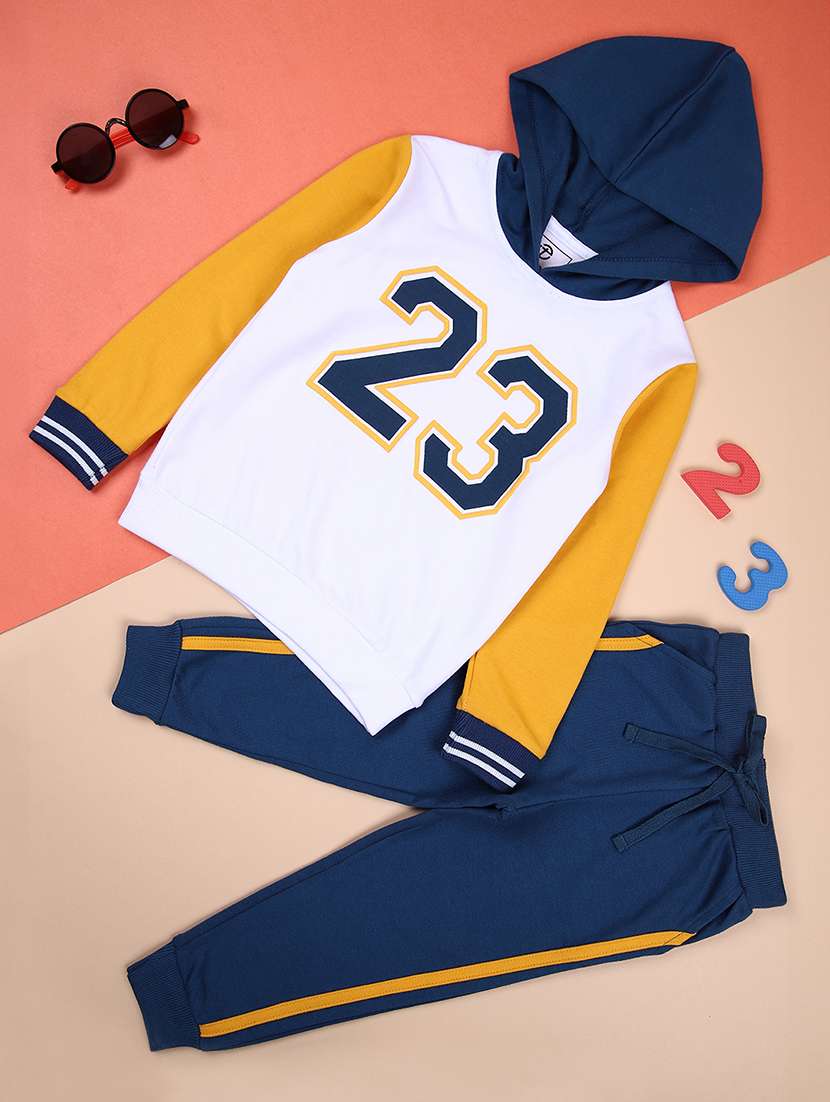 boys color block sweatshirt & joggers full length set - 21496760 - Zoom Image - 0
