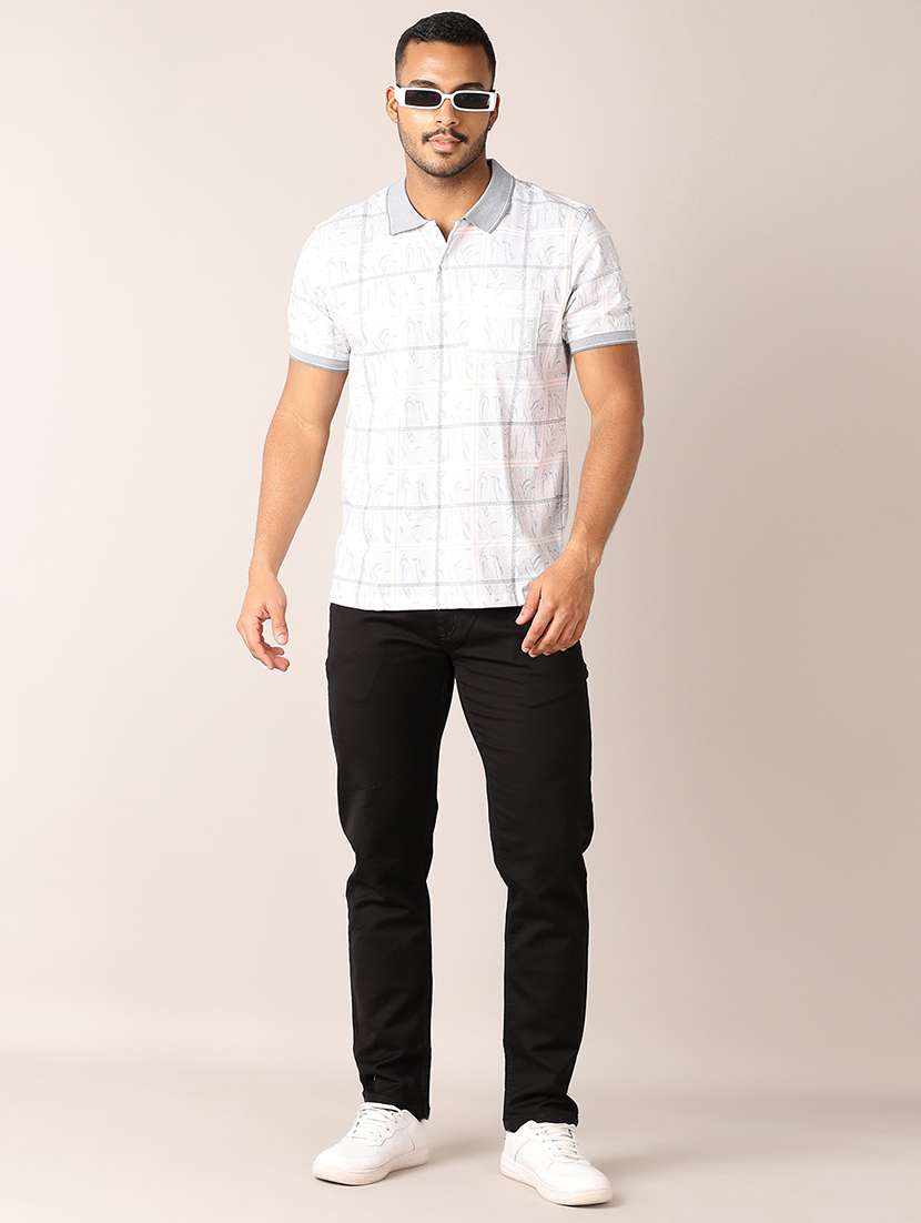 men short sleeve printed polo t-shirt - 21496782 -  Standard Image - 3