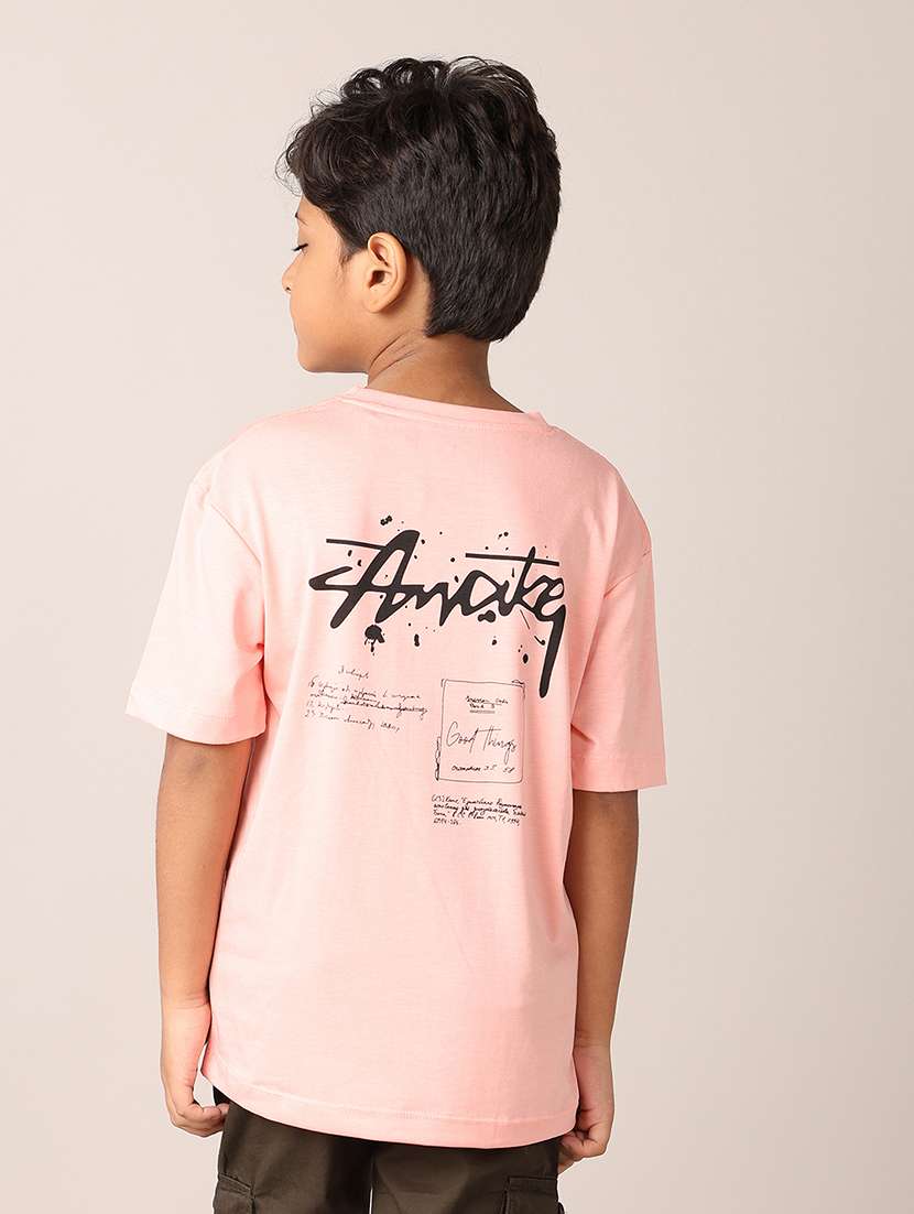 boys printed round neck t-shirt - 21496818 -  Standard Image - 3