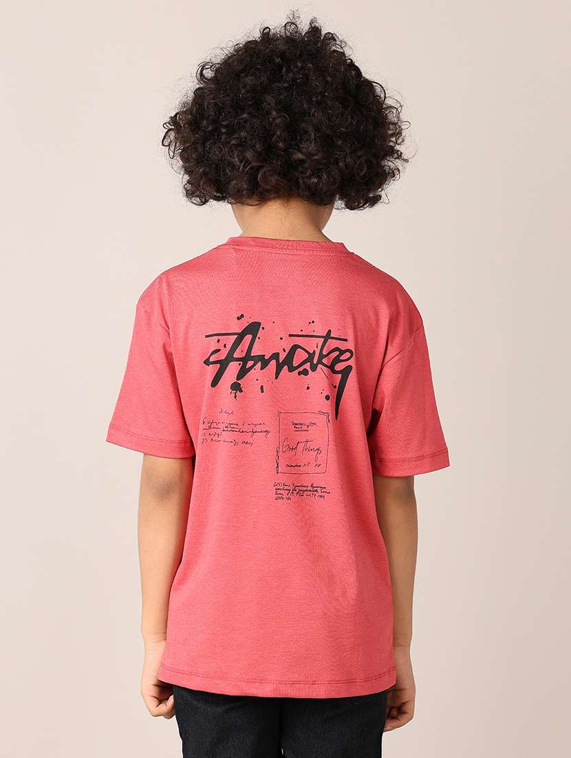 boys printed round neck t-shirt - 21496821 -  Standard Image - 3