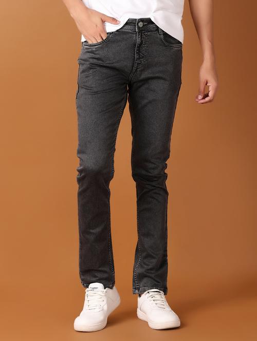 men solid slim fit jeans - 21496891 - Standard Image - 0
