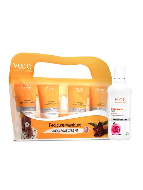 pedicure manicure kit & rose water toner combo - 21497029 - Standard Image - 0