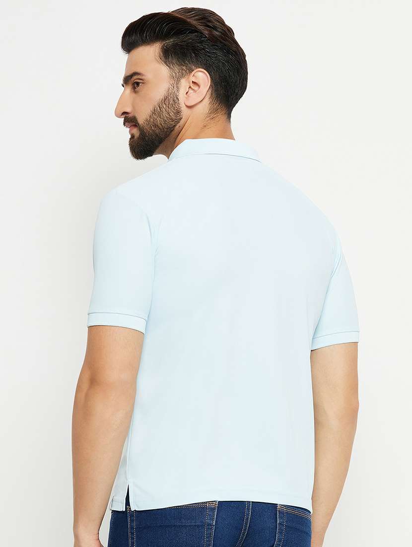 men polo neck plain t-shirt - 21497049 -  Standard Image - 3