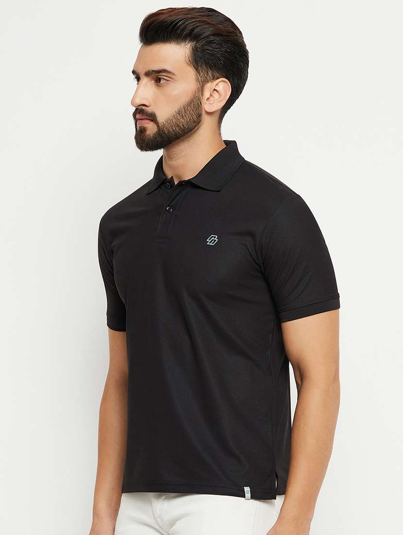 men polo neck plain t-shirt