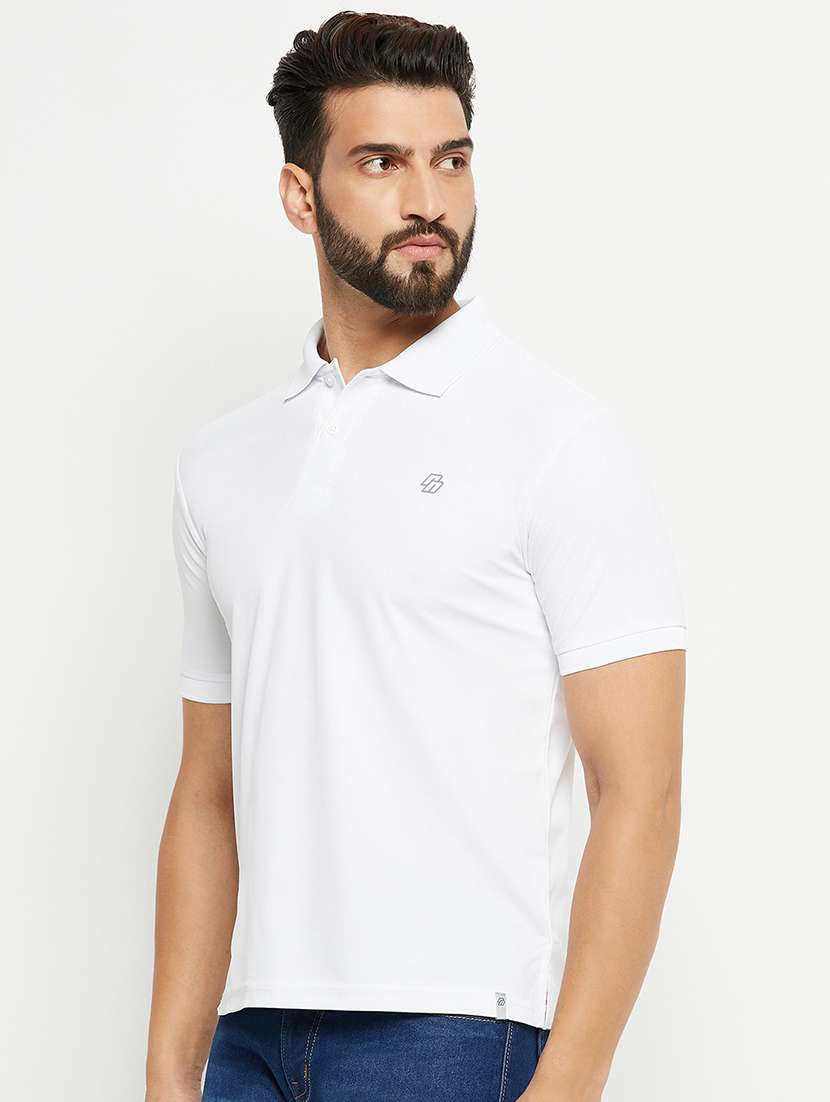 men polo neck plain t-shirt